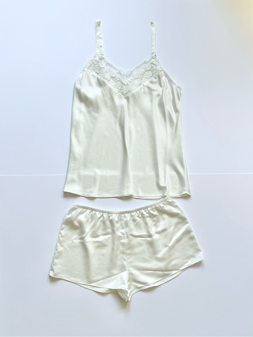 Bridal Lace Pajama Set - Medium, Ivory